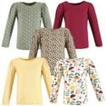 thumbnail image 1 of Hudson Baby Infant and Toddler Girl Long Sleeve T-Shirts, Fall Botanical, 12-18 Months, 1 of 7