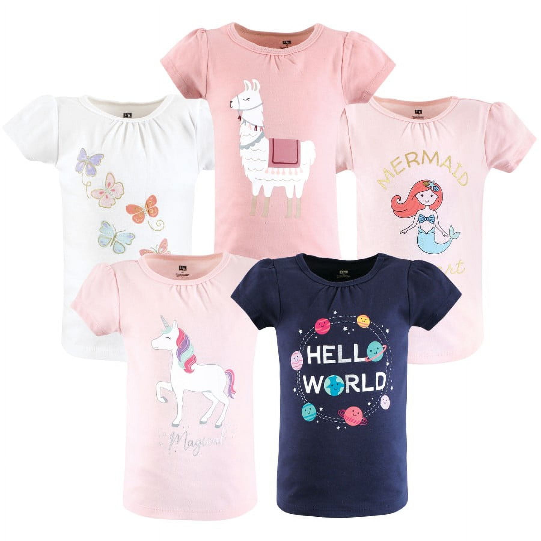 Hudson Baby Infant and Toddler Girl Short Sleeve T-Shirts, Magical ...