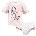 thumbnail image 1 of Hudson Baby Rash Guard Pink Mermaid Swimsuit Set (Toddler Girl), 1 of 4