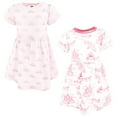 thumbnail image 1 of Hudson Baby Infant and Toddler Girls Cotton Dresses, Pink Fairytale Princess, 9-12 Months, 1 of 4