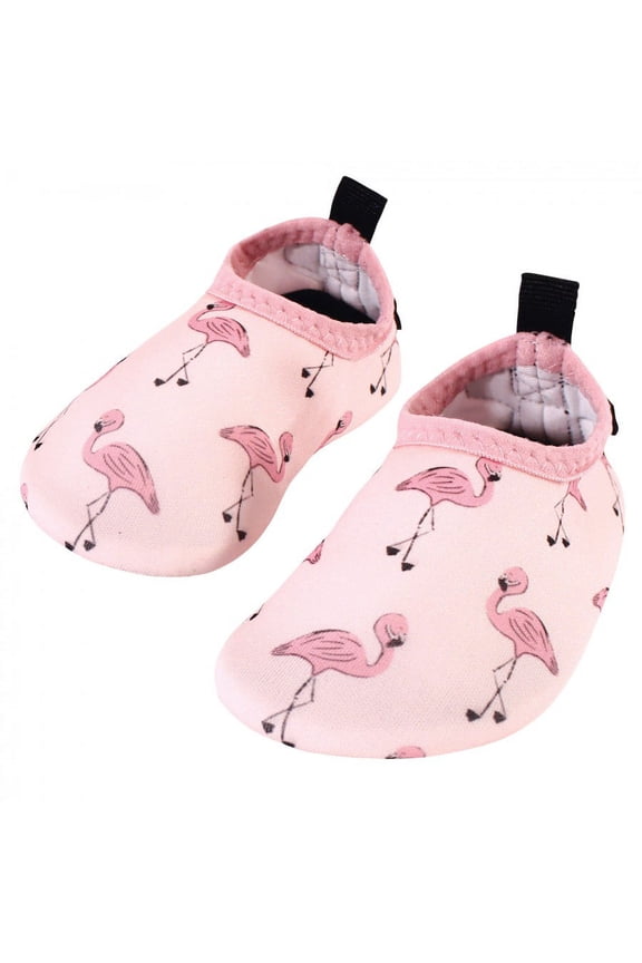 Infant and Toddler Water Shoes for Sports, Yoga, Beach and Outdoors, Flamingo, 6-12M/3-4 Toddler