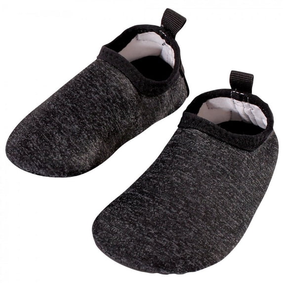 Hudson Baby Infant and Toddler Water Shoes for Sports, Yoga, Beach and Outdoors, Heather Charcoal, 12-18M/5 Toddler