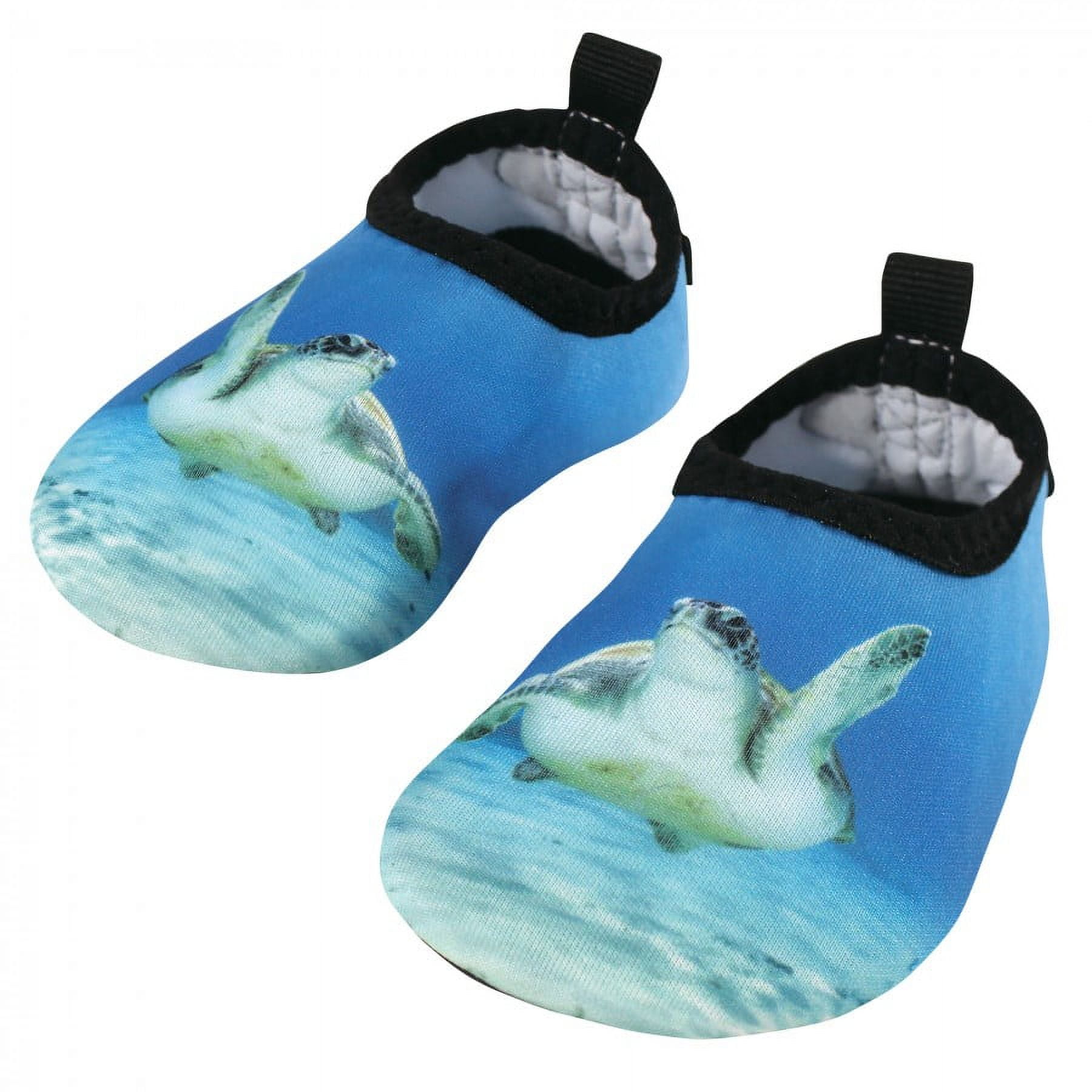 Hudson Baby Infant and Toddler Water Shoes for Sports, Yoga, Beach and Outdoors, Sea Turtle, 9-10 Toddler