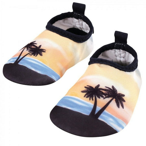 Hudson Baby Infant and Toddler Water Shoes for Sports, Yoga, Beach and Outdoors, Sunset, 9-10 Toddler