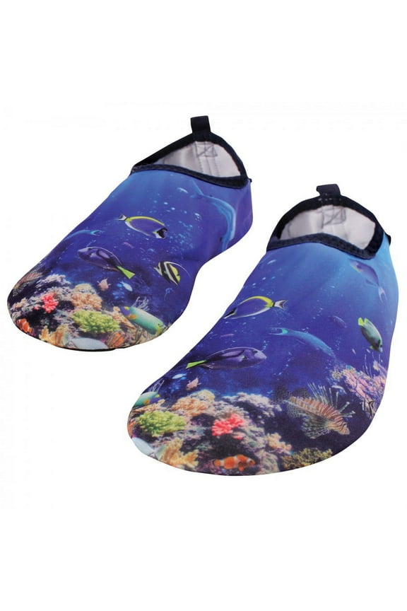 Kids and Adult Water Shoes for Sports, Yoga, Beach and Outdoors, Coral Reef, 40-41/6-7 Kids/7-8 Womens/6-7 Mens