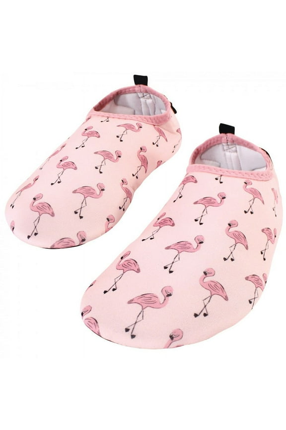 Kids and Adult Water Shoes for Sports, Yoga, Beach and Outdoors, Flamingo, 28-29/11 Little Kids