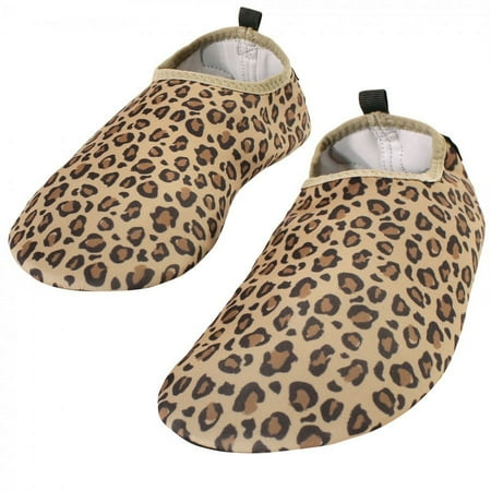 Hudson Baby Kids and Adult Water Shoes for Sports, Yoga, Beach and Outdoors, Leopard, 32-33/1 Little Kids