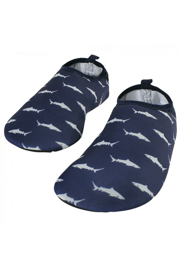 Kids and Adult Water Shoes for Sports, Yoga, Beach and Outdoors, Shark, 30-31/12-13 Little Kids