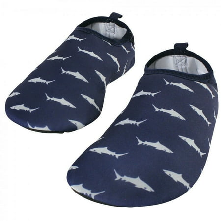 Hudson Baby Kids and Adult Water Shoes for Sports, Yoga, Beach and Outdoors, Shark, 32-33/1 Little Kids