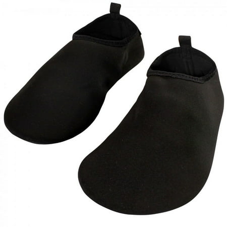 Hudson Baby Kids and Adult Water Shoes for Sports, Yoga, Beach and Outdoors, Solid Black, 32-33/1 Little Kids