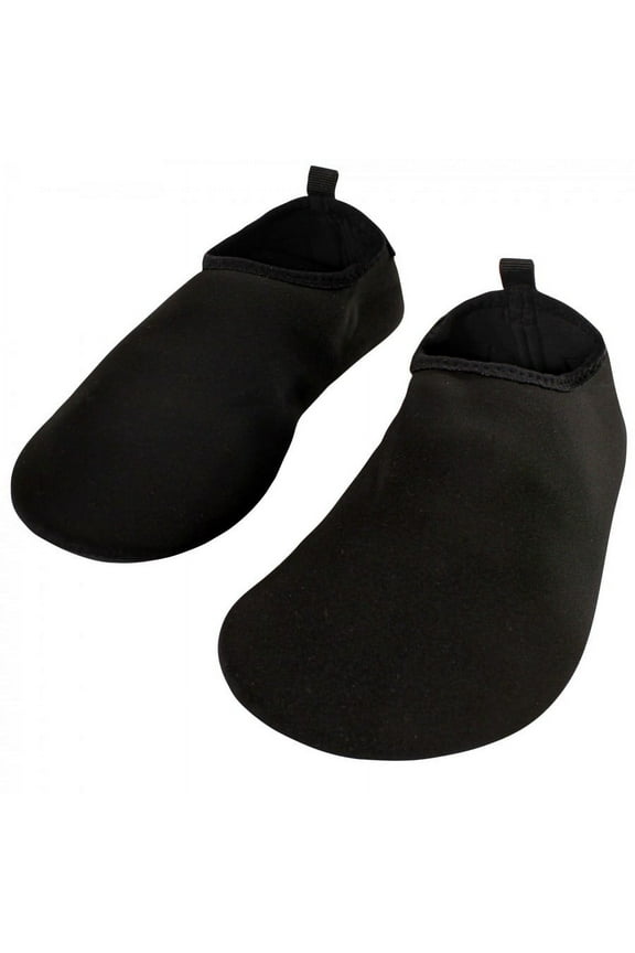 Kids and Adult Water Shoes for Sports, Yoga, Beach and Outdoors, Solid Black, 32-33/1 Little Kids