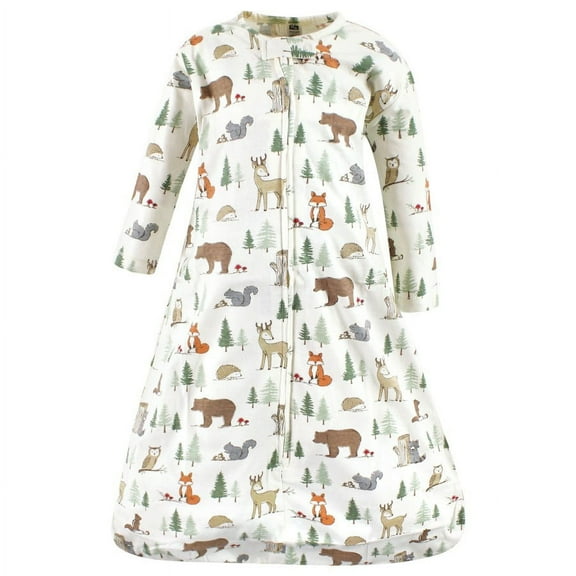 Hudson Baby Long Sleeve Cotton Jersey Sleeping Bag, Forest Animals, 0-6 Months