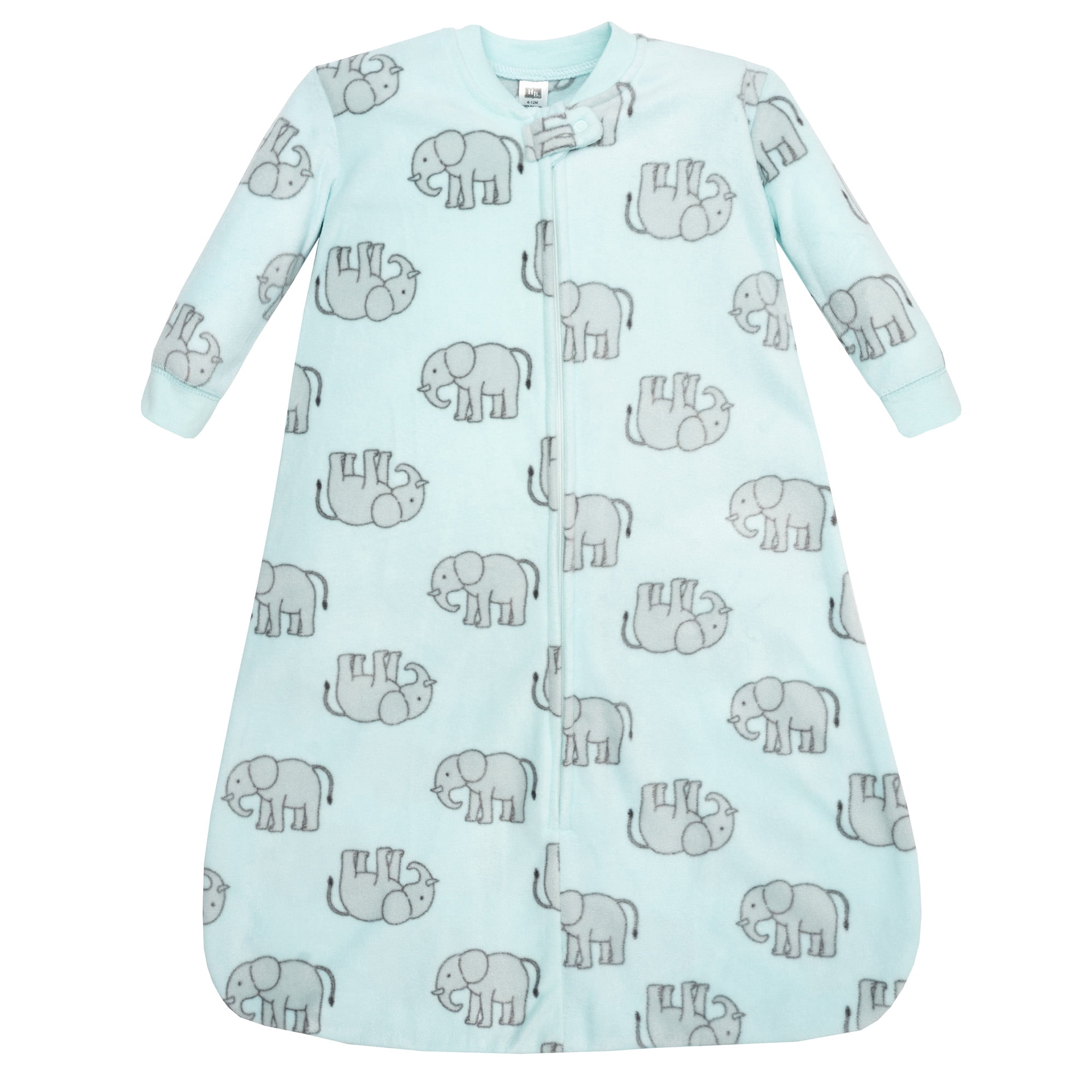 Hudson Baby Long-Sleeve Fleece Sleeping Bag, Cute Elephant, 18-24 Months