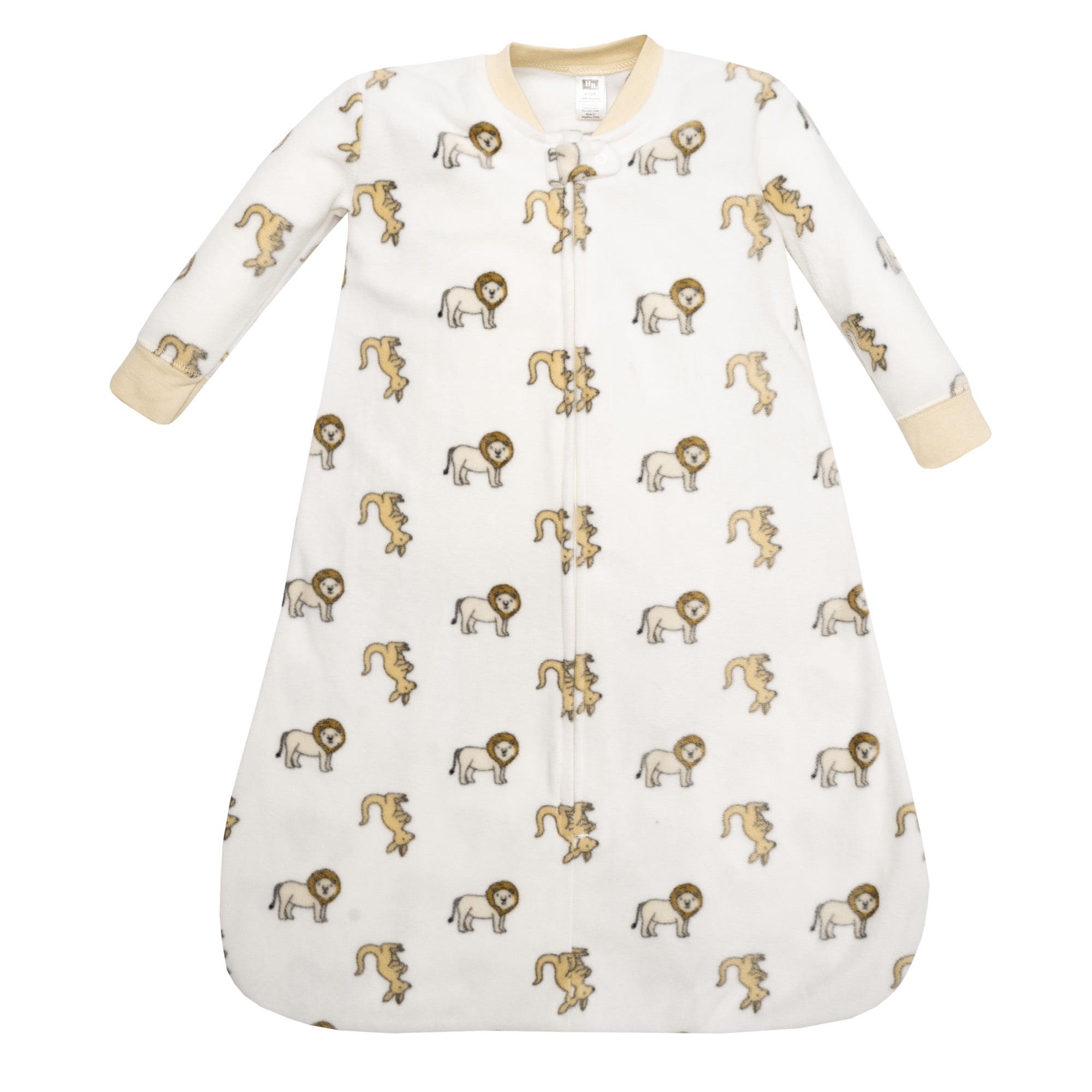Hudson Baby Long-Sleeve Fleece Sleeping Bag, Lion Kangaroo, 12-18 Months