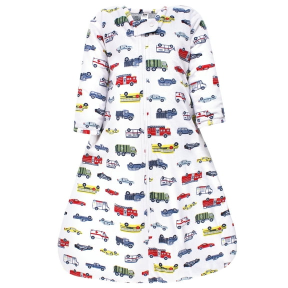 Hudson Baby Long Sleeve Plush Faux Fur Sleeping Bag, Wearable Blanket, Going Places, 0-6 Months