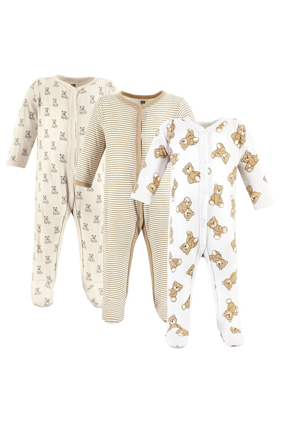 Long Sleeve Sleep and Play, 3-Pack, Newborn-9 Months