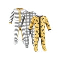 thumbnail image 1 of Hudson Baby Long Sleeve Sleep and Play, 3-Pack, Newborn-9 Months, 1 of 5