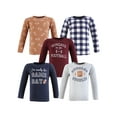 thumbnail image 1 of Hudson Baby Long Sleeve Tees, 5-Pack, 12 Months- 5T, 1 of 7