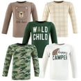thumbnail image 1 of Hudson Baby Long Sleeve Tees, 5-Pack, 12 Months- 5T, 1 of 7