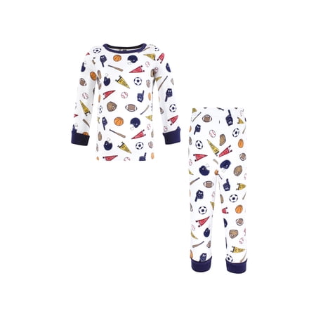 Hudson Baby Long Sleeve Top and Pants Pajama Set, 2-Piece, Sizes 12M- 5T