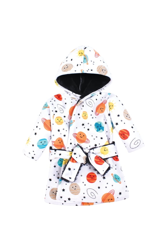 Mink with Faux Fur Lining Pool and Beach Robe Cover-ups, Happy Planets, 0-6 Months