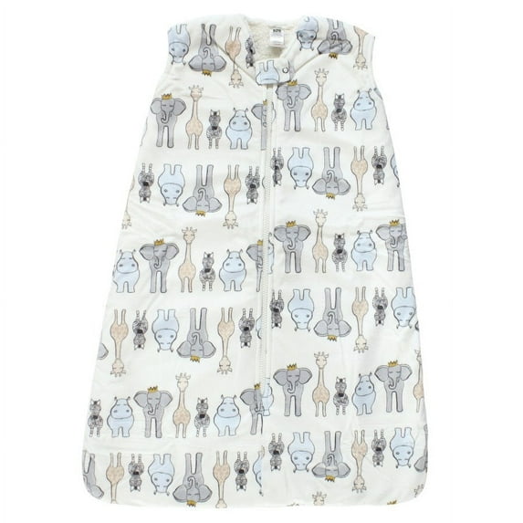 Hudson Baby Mink with Faux Shearling Inner Sleeping Bag, Sack, Blanket, Royal Safari, 0-6 Months