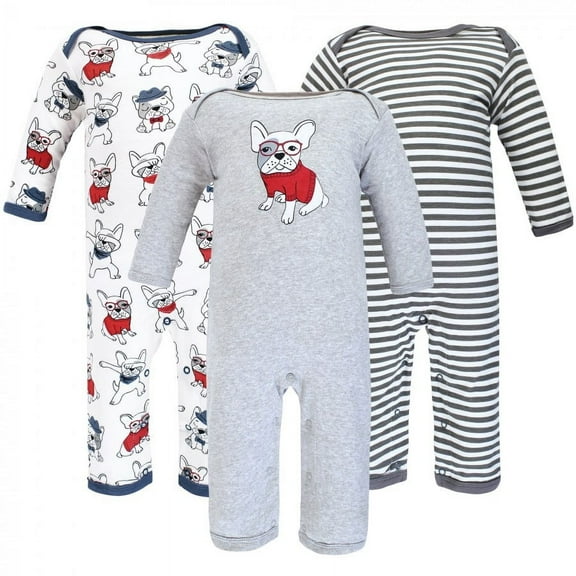 Hudson Baby Newborn Boy Cotton Coveralls, Boy Whimsical Dog, 0-3 Months