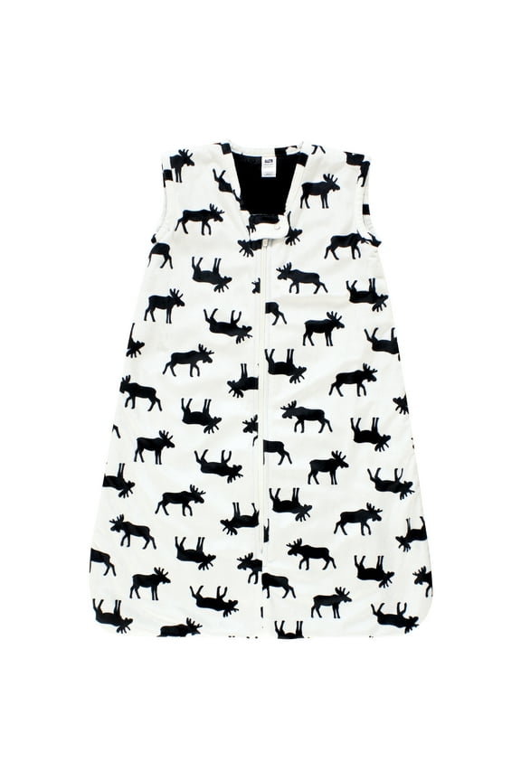 Plush Faux Fur Sleeping Bag, Wearable Blanket, Moose, 0-6 Months