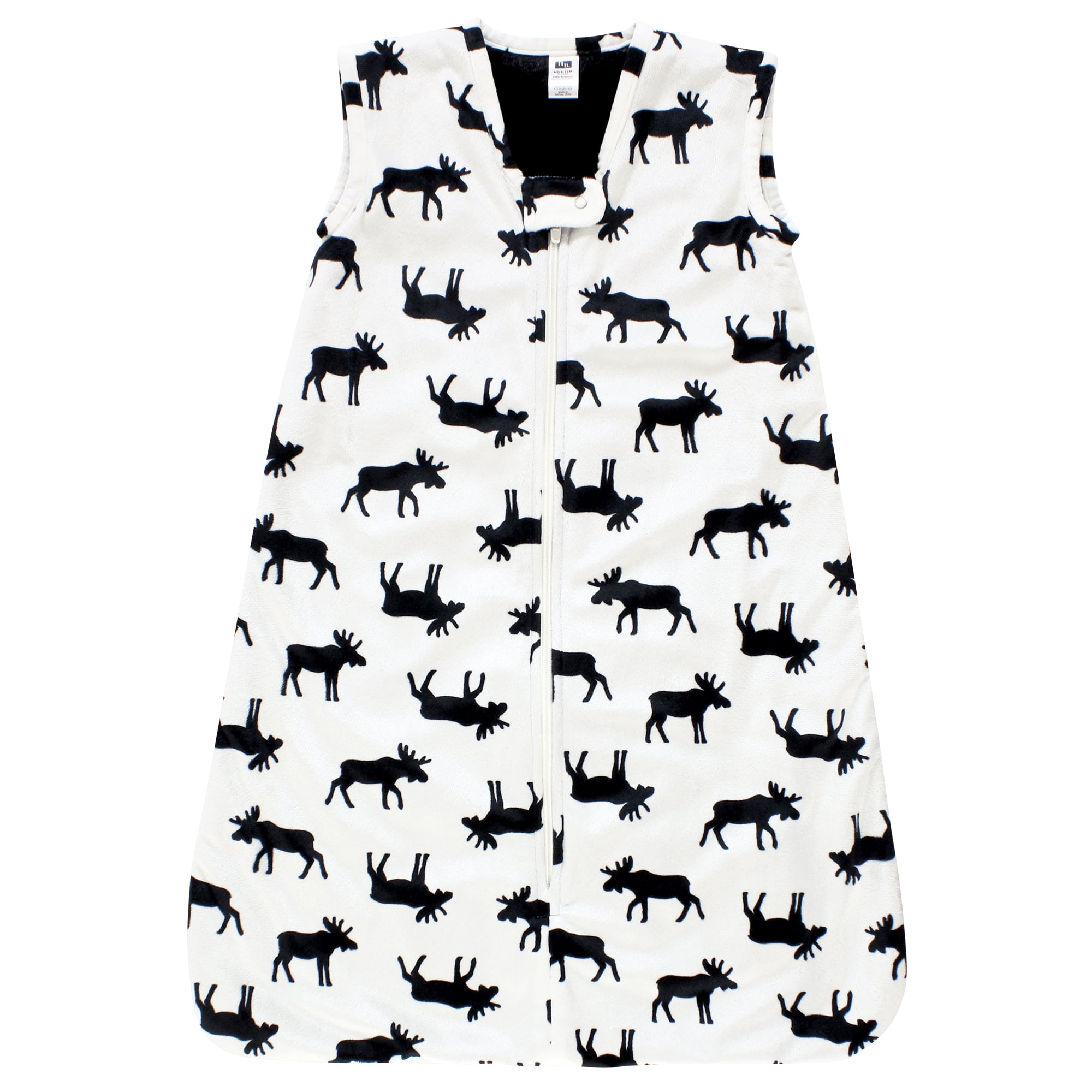 Hudson Baby Plush Faux Fur Sleeping Bag, Wearable Blanket, Moose, 12-18 Months