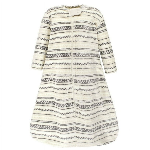 Hudson Baby Plush Long-Sleeve Sleeping Bag, Sack, Blanket, Stripe Print, 12-18 Months