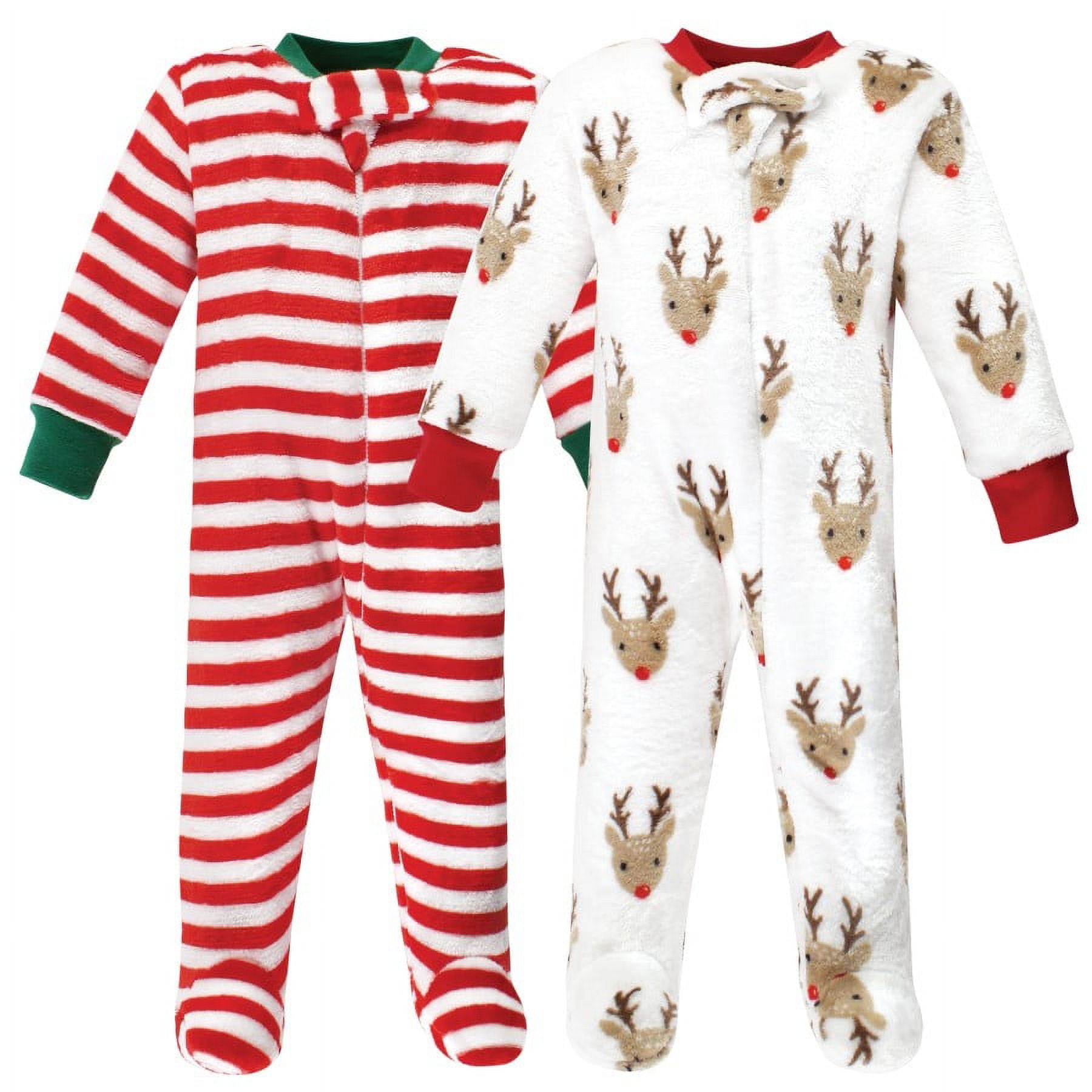 Hudson Baby Plush Sleep and Play, Rudolph, 0-3 Months