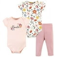 thumbnail image 1 of Hudson Baby Preemie Short Sleeve Cotton Bodysuit (Infant), 3-Piece Set, 1 of 5
