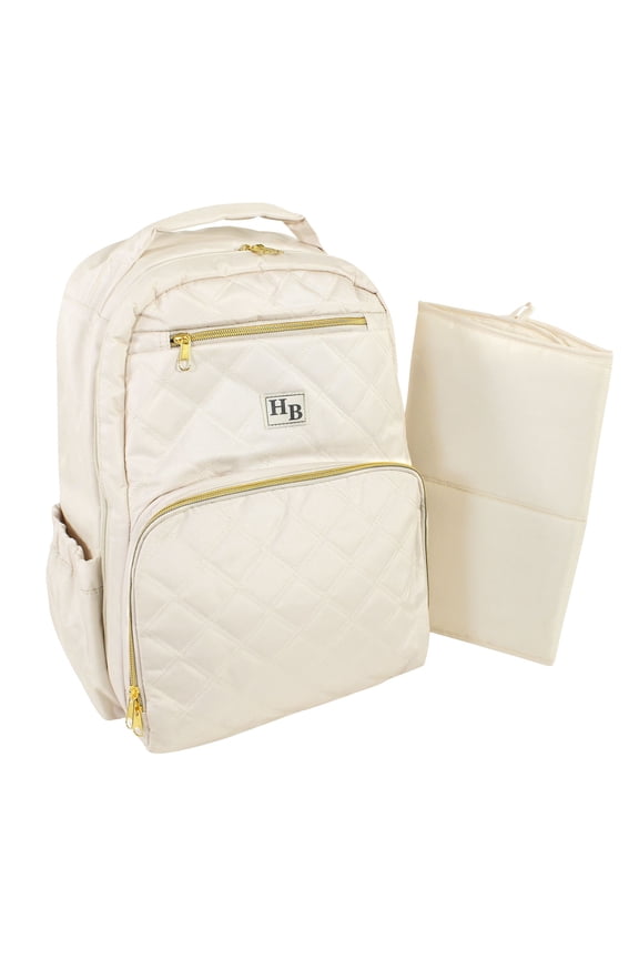 Premium Diaper Bag Backpack and Changing Pad, Beige, One Size