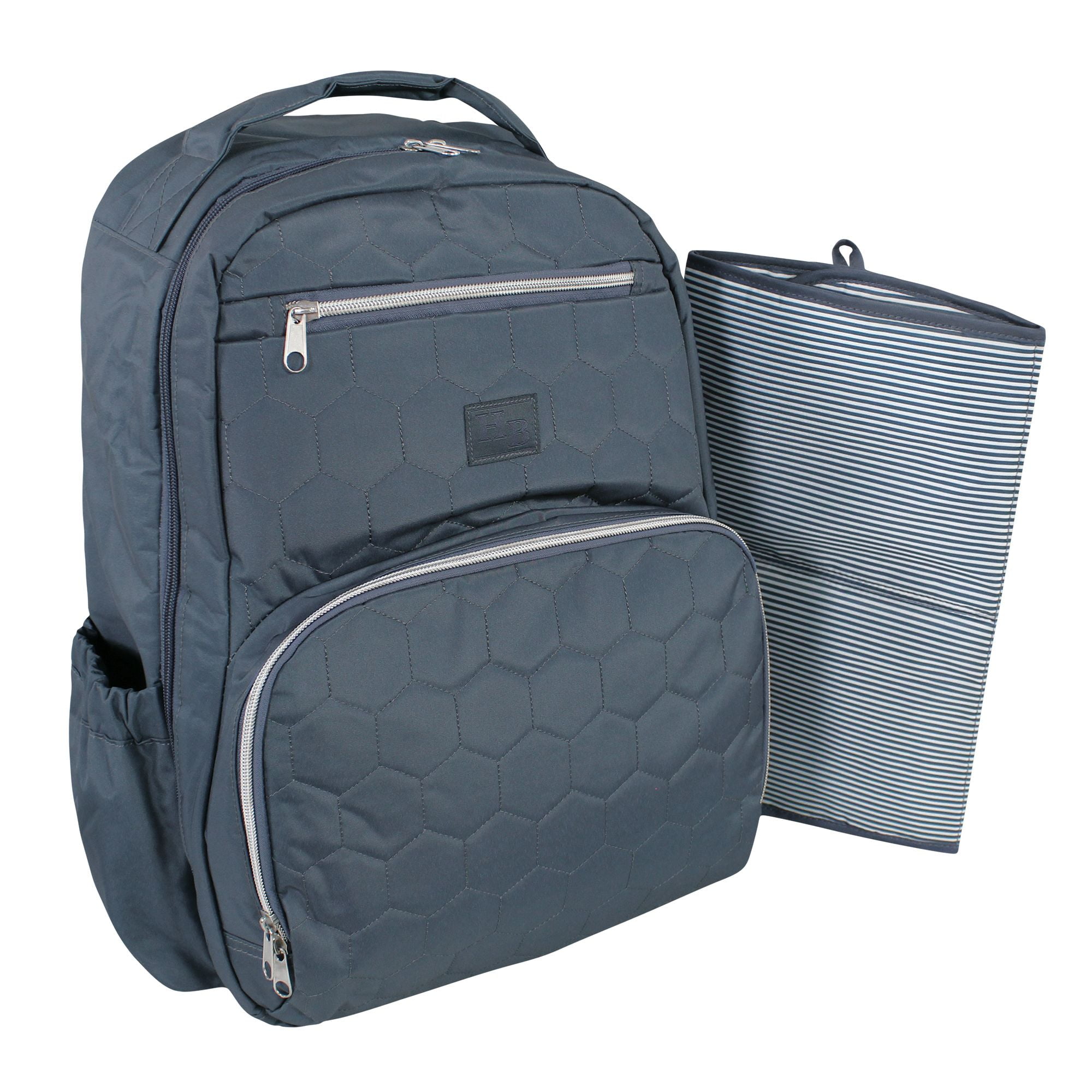 Hudson Baby Premium Diaper Bag Backpack and Changing Pad, Blue, One Size