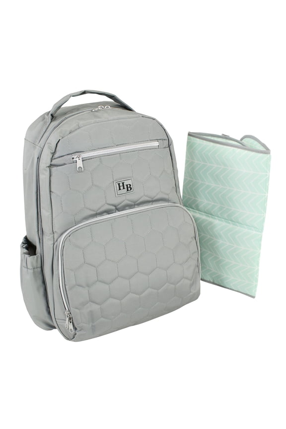 Premium Diaper Bag Backpack and Changing Pad, Gray, One Size
