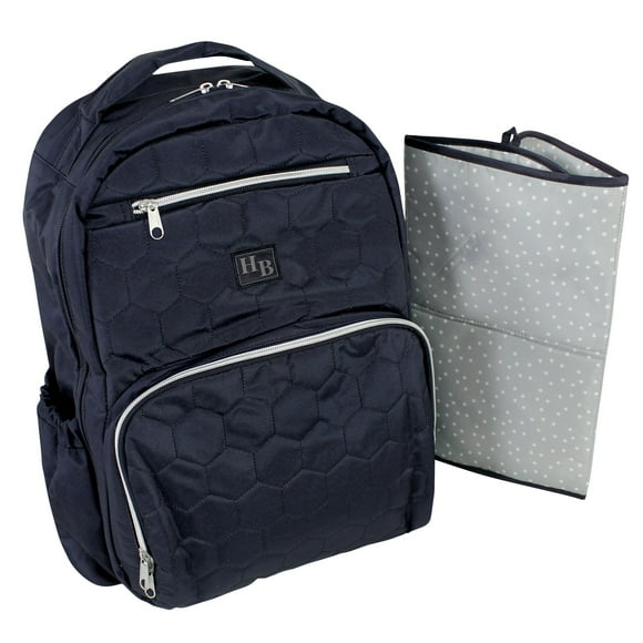 Premium Diaper Bag Backpack and Changing Pad, Navy, One Size