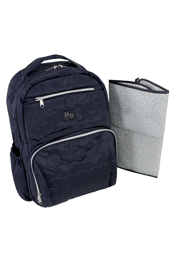 Premium Diaper Bag Backpack and Changing Pad, Navy, One Size