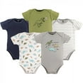 thumbnail image 1 of Hudson Baby Short Sleeve Bodysuits, 5-Pack, Newborn- 24 Months, 1 of 3