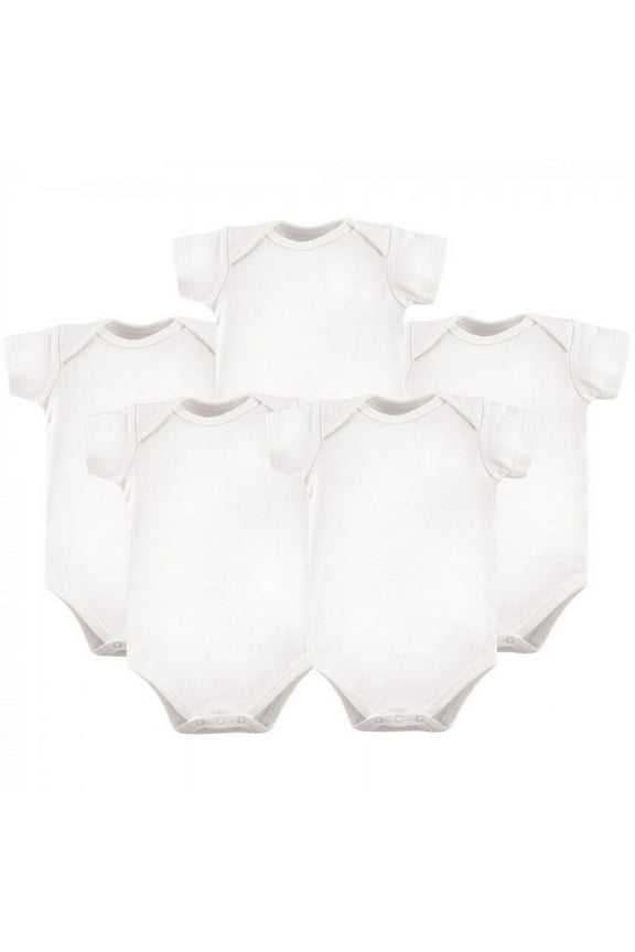 Short Sleeve Bodysuits, 5-Pack, Newborn- 24 Months