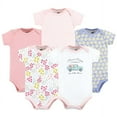 thumbnail image 1 of Hudson Baby Short Sleeve Bodysuits, 5-Pack, Newborn- 24 Months, 1 of 7