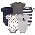 thumbnail image 1 of Hudson Baby Short Sleeve Bodysuits, 5-Pack, Newborn- 24 Months, 1 of 1