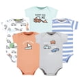 thumbnail image 1 of Hudson Baby Short Sleeve Bodysuits, 5-Pack, Newborn- 24 Months, 1 of 7