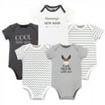 thumbnail image 1 of Hudson Baby Short Sleeve Bodysuits, 5-Pack, Newborn- 24 Months, 1 of 1
