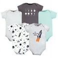 thumbnail image 1 of Hudson Baby Short Sleeve Bodysuits, 5-Pack, Newborn- 24 Months, 1 of 7