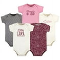 thumbnail image 1 of Hudson Baby Short Sleeve Bodysuits, 5-Pack, Newborn- 24 Months, 1 of 7