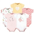 thumbnail image 1 of Hudson Baby Short Sleeve Bodysuits, 5-Pack, Newborn- 24 Months, 1 of 7