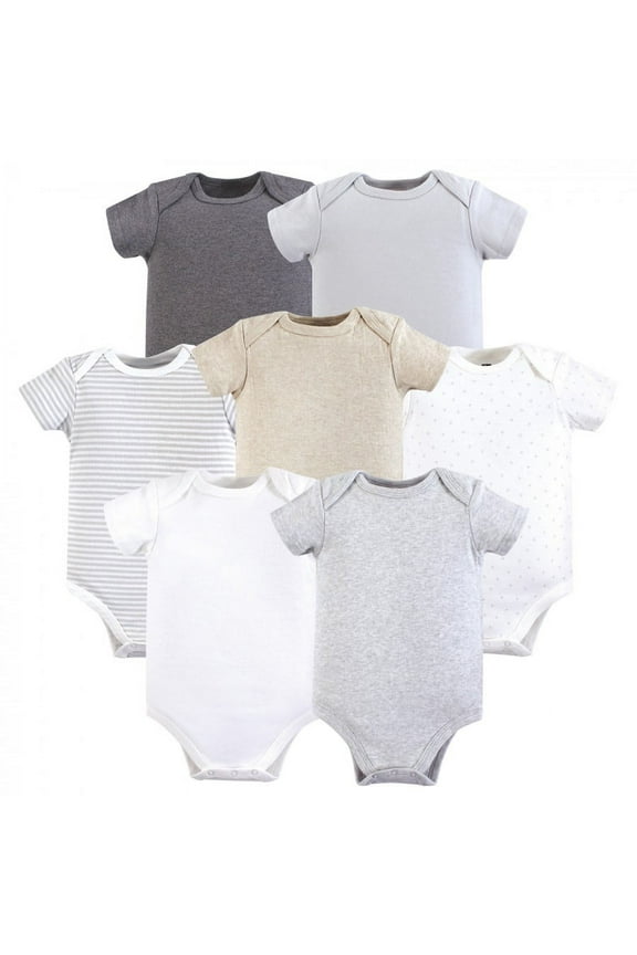 Short Sleeve Bodysuits, 7-Pack, Newborn- 24 Months