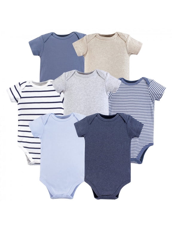 Short Sleeve Bodysuits, 7-Pack, Newborn- 24 Months