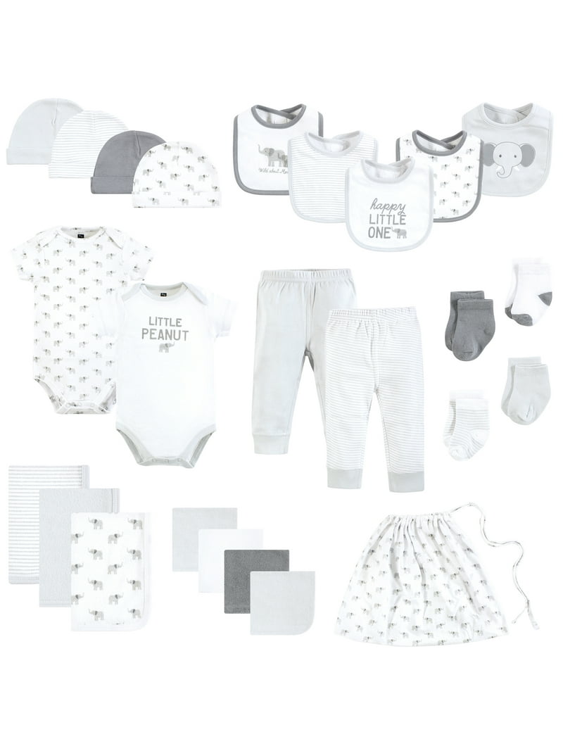 Hudson Baby Shower Gift Sets, 25-Piece, Sizes Newborn-6 Months