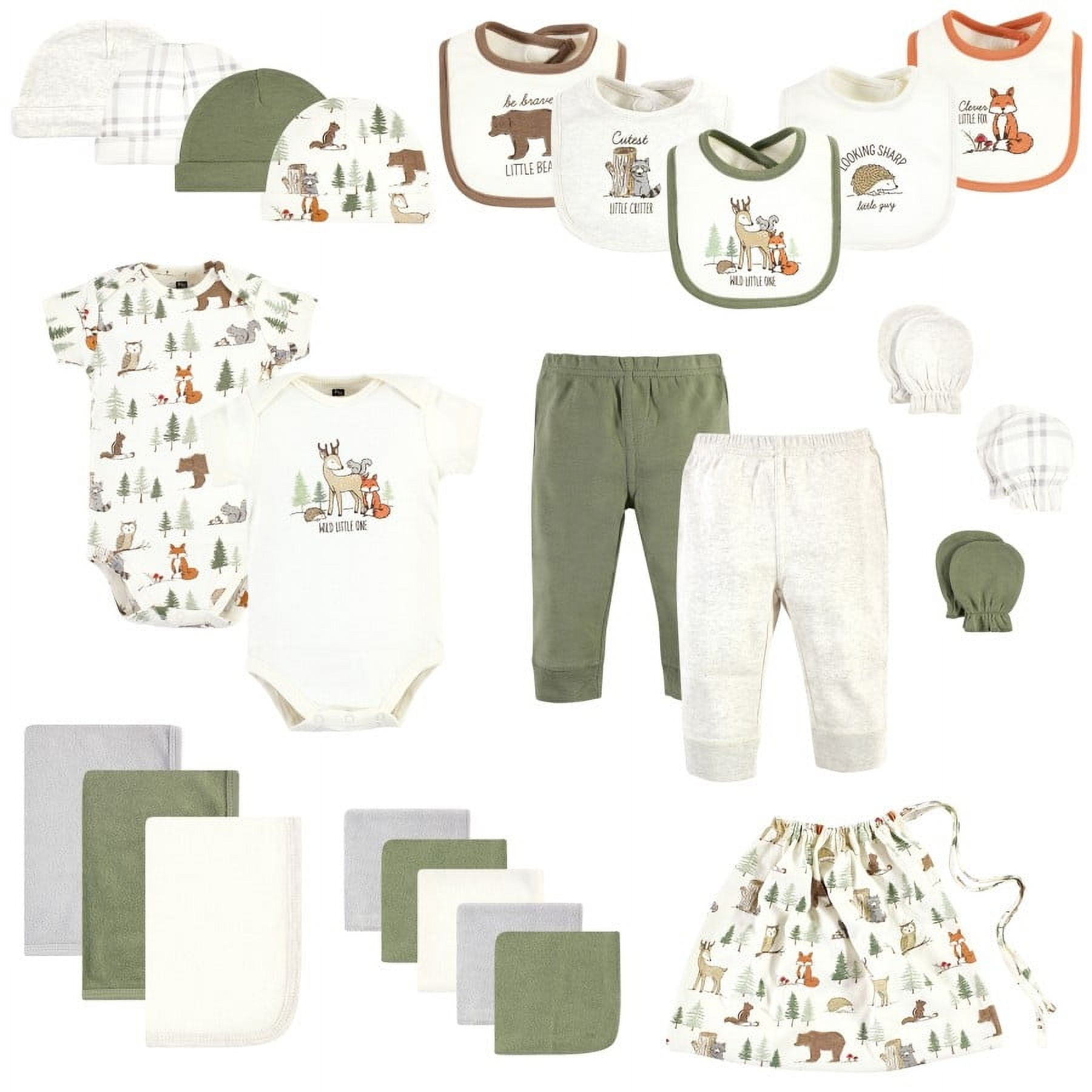 Hudson Baby Shower Gift Sets, 25-Piece, Sizes Newborn-6